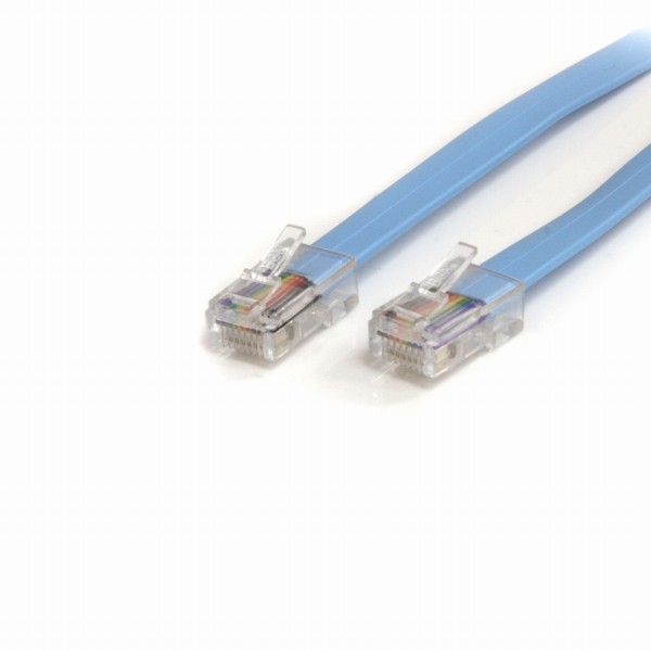 1.8mシスコCisco規格準拠コンソール/ロールオーバーケーブルRJ45/オス-RJ45/オス
