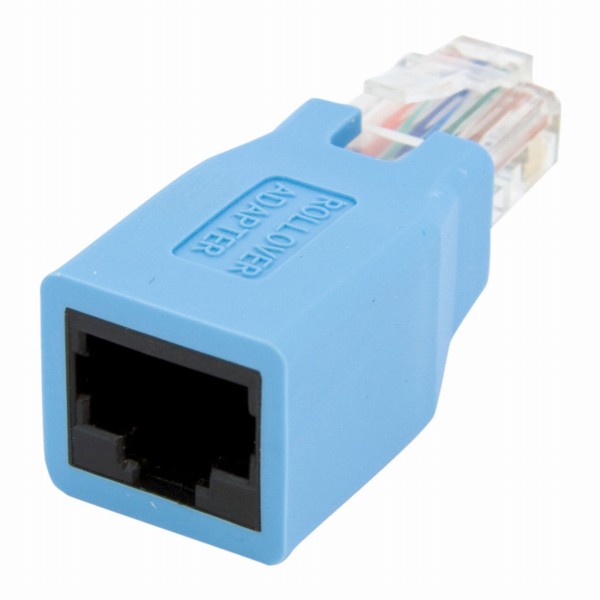 CiscoコンソールロールオーバーアダプタRJ45/メス-RJ45/オス