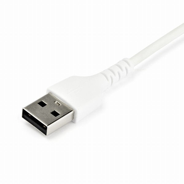 2mUSB-A-USB-CケーブルUSB2.0準拠ホワイト