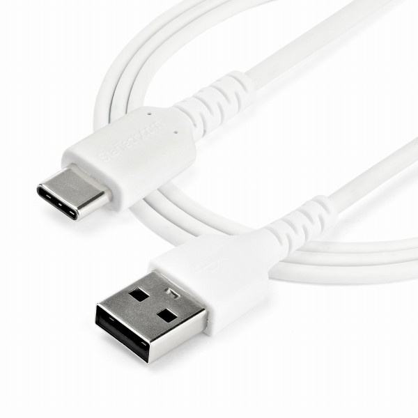 2mUSB-A-USB-CケーブルUSB2.0準拠ホワイト