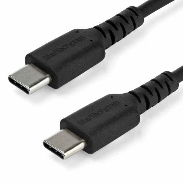 1mUSBType-CケーブルブラックUSB2.0準拠データ&充電ケーブル