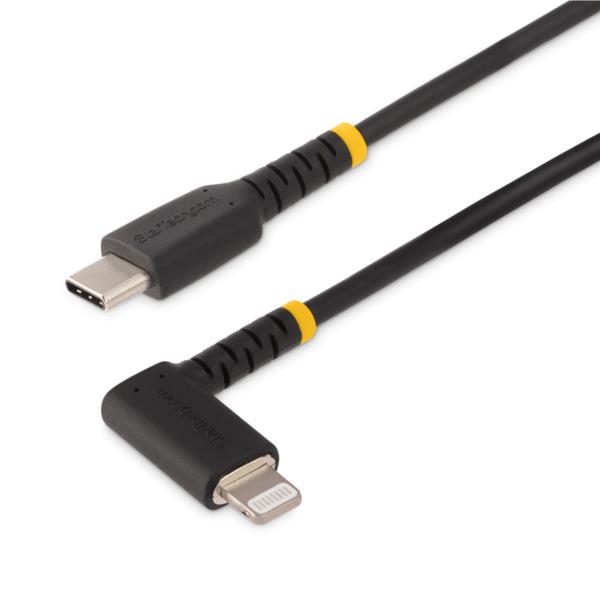 USB-C-Lightningケーブル/2m/USB2.0/L型右向き/高耐久性/アラミド繊維使用/AppleMFi認証/iPhone用充電同期ケーブル/タイプC-ライトニング変換ケーブル