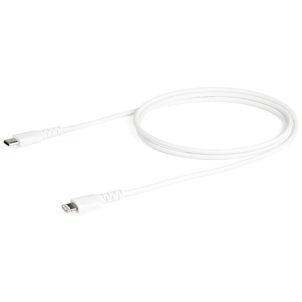 USBType-C-Lightningケーブル1mホワイトAppleMFi認証iPhone充電ケーブル高耐久性ライトニング-TypeCケーブル