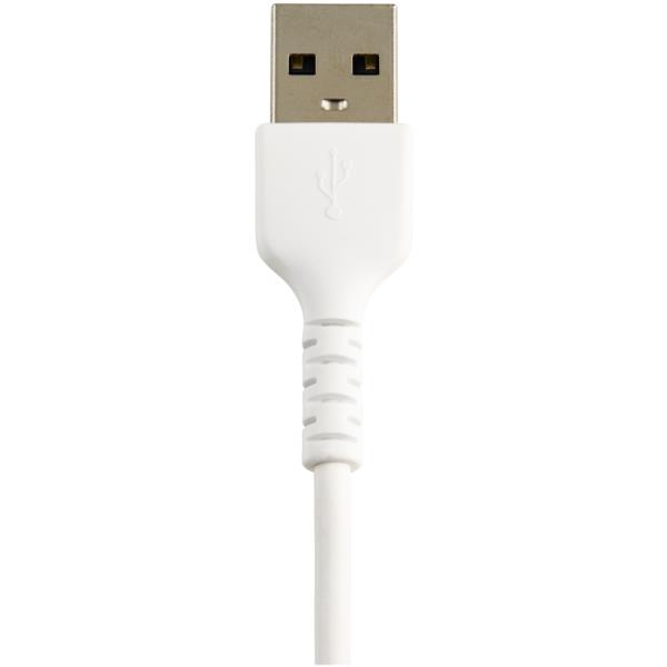 高耐久Lightning-USB-Aケーブル30cm/ホワイト/アラミド繊維補強/iPhone、iPod、iPad対応/AppleMFi認証アップルライトニング-USB充電同期ケーブル