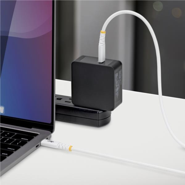 USB-Cケーブル/3m/USB 2.0/Type-C/240W 5A/USB-IF/ホワイト/高速充電 データ転送