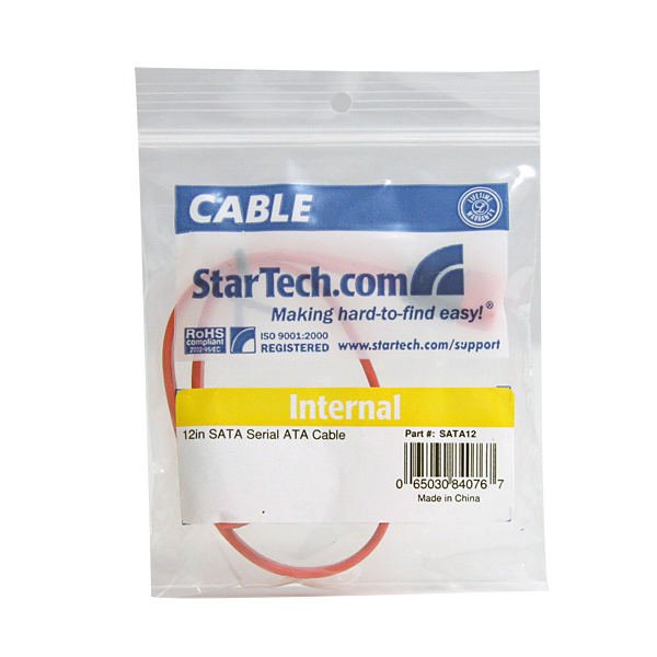 30cmシリアルATA/SATAケーブルSATA(7ピン)オス-SATA(7ピン)オス