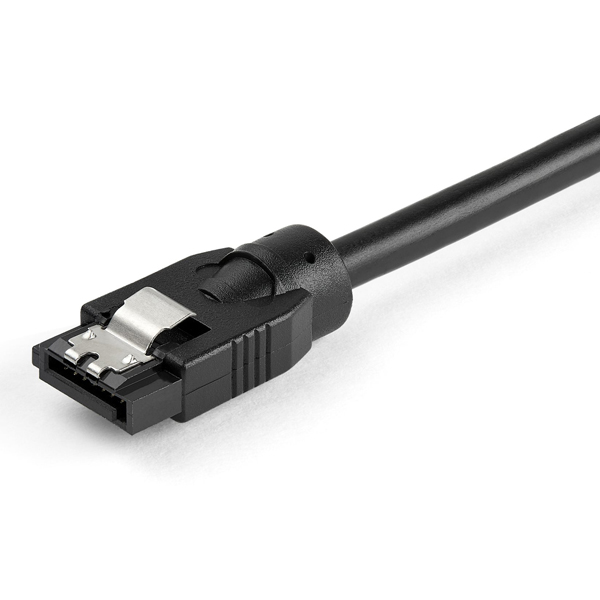 SATAラウンドケーブル30cmラッチ付きシリアルATAケーブル6Gbps対応