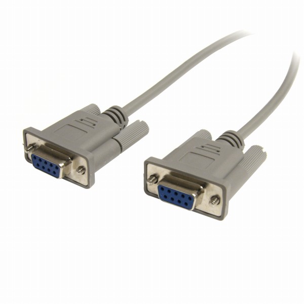 RS232Cシリアルクロスケーブル7.6m1xDB9メス-1xDP9メスヌルモデムケーブル