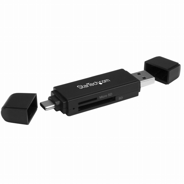 USB3.0接続SD/microSDメモリーカードリーダー&ライターUSBType-C/Type-A接続に対応