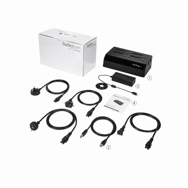 ハードディスク4台搭載ドッキングステーションUSB3.0接続クレードル型2.5/3.5インチHDD/SDDスタンドSATA(6Gbps)UASP対応冷却ファン2基搭載