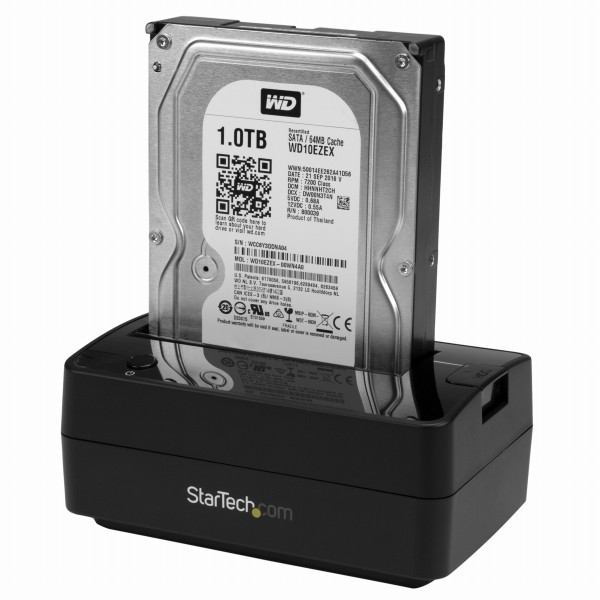 クレードル式2.5/3.5インチHDD/SSDドッキングステーションUSB3.1(10Gbps)/eSATA接続対応リーダーライターUSBB-A変換/USBB-C変換ケーブル同梱