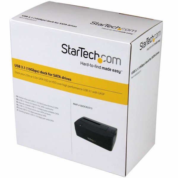 クレードル式2.5/3.5インチHDD/SSDドッキングステーションUSB3.1Gen2(10Gbps)対応リーダーライターSATA3.0/UASP対応