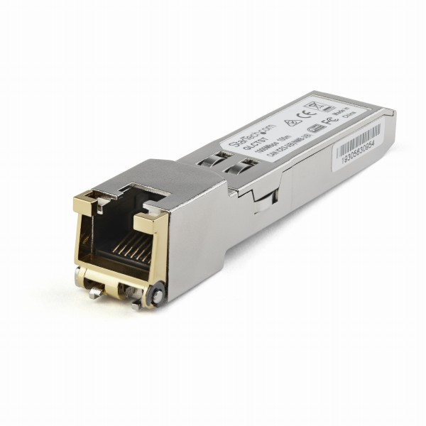 SFPモジュール／Juniper SFP-1GE-T互換／1000BASE-T RJ-45銅線トランシーバー／100m