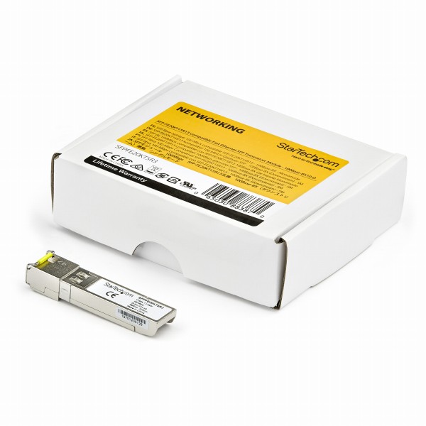 SFPモジュール／Juniper SFP-FE20KT15R13互換／100BASE-BX-D／SM／BiDi