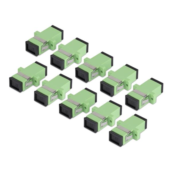 光ケーブル中継コネクター/10個セット/SC-SC/OS2シングルモード/SC-APCシンプレックス/光配線用カプラー