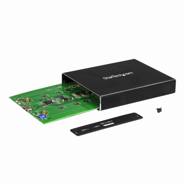 USB接続M.2SATASSD対応デュアルスロットアダプタケースUSB3.1Gen2(10Gbps)対応ケーブル付属(USB-A-Micro-B/USB-C-Micro-B)RAID対応