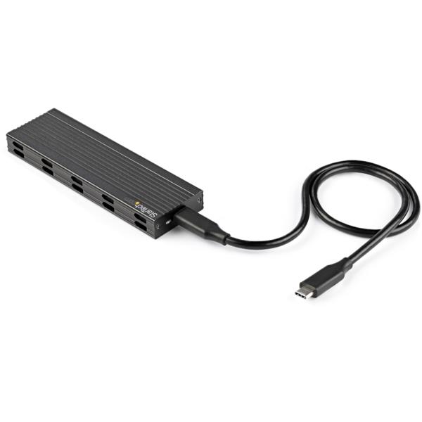 M.2SATASSDケース/USB3.1Gen2接続/10Gbps/NVMe(PCIe)NGFF(SATA)/B+M-Key/UASP