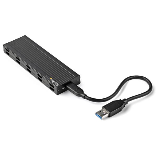 M.2SATASSDケース/USB3.1Gen2接続/10Gbps/NVMe(PCIe)NGFF(SATA)/B+M-Key/UASP