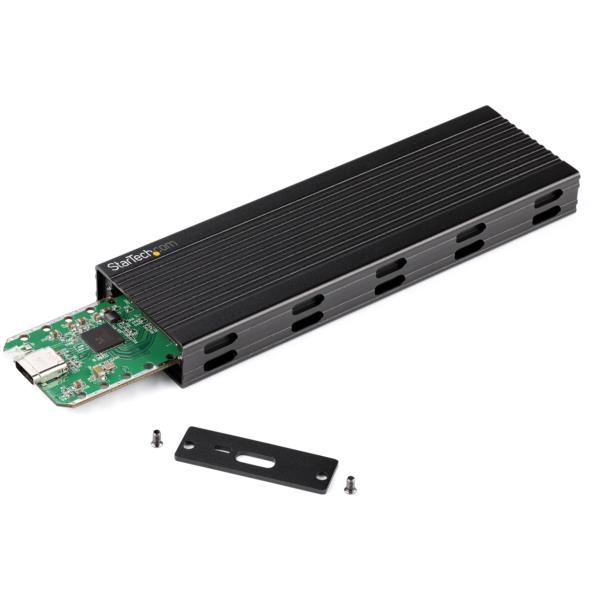 M.2SATASSDケース/USB3.1Gen2接続/10Gbps/NVMe(PCIe)NGFF(SATA)/B+M-Key/UASP