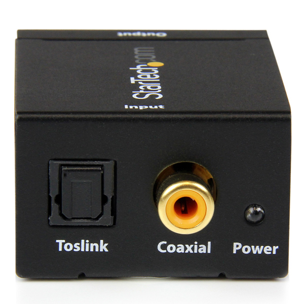 デジタル(光&同軸)-アナログオーディオコンバーター変換器入力:Toslink/デジタルコアキシャル出力:コンポジット(RCA)