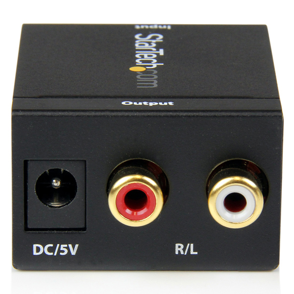 デジタル(光&同軸)-アナログオーディオコンバーター変換器入力:Toslink/デジタルコアキシャル出力:コンポジット(RCA)