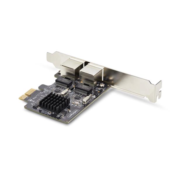 LANカード/PCI Express x1/2ポート/RTL8111Hチップ/1Gbps/標準プロファイル対応 NIC