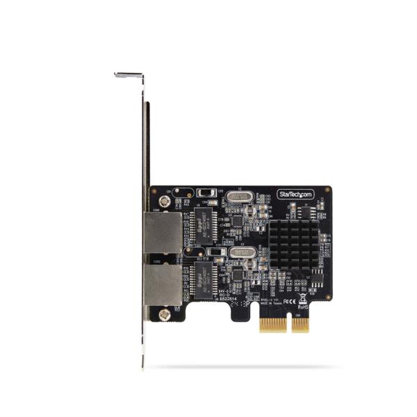 LANカード/PCI Express x1/2ポート/RTL8111Hチップ/1Gbps/標準プロファイル対応 NIC
