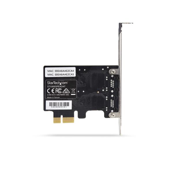 LANカード/PCI Express x1/2ポート/RTL8111Hチップ/1Gbps/標準プロファイル対応 NIC