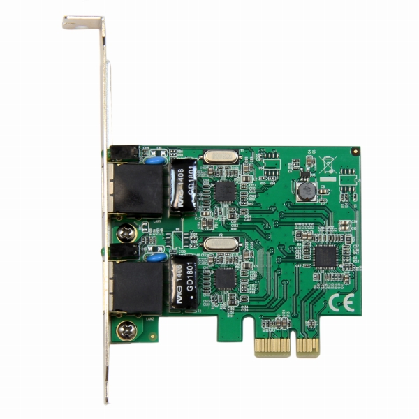 ギガビットイーサネット2ポート増設PCIExpressネットワークアダプタLANカード2xGigabitEthernet1000Mbps拡張用PCIeNIC有線LANボード