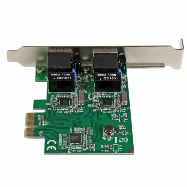 ギガビットイーサネット2ポート増設PCIExpressネットワークアダプタLANカード2xGigabitEthernet1000Mbps拡張用PCIeNIC有線LANボード