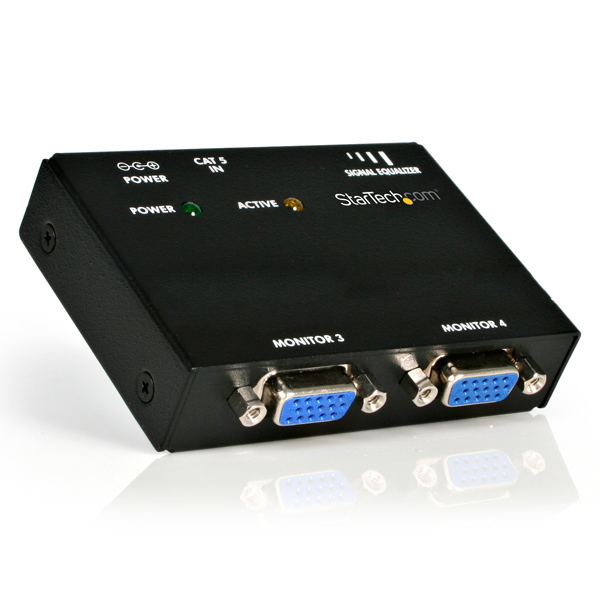 VGAディスプレイエクステンダー用受信機Cat5ケーブル以上を使用VGAビデオ延長器用リモートレシーバ送信機(ST1214TまたはST1218T)とセットで使用