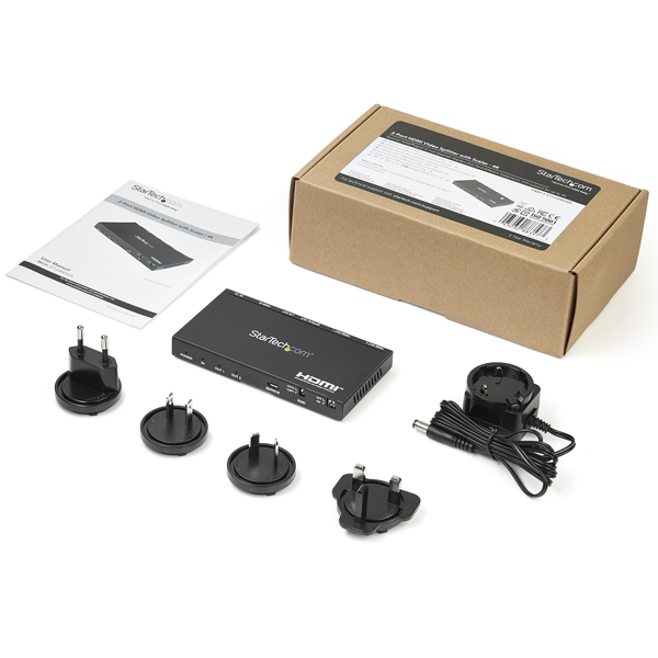 HDMI分配器1入力2出力4K/60Hzスケーラー内蔵HDMIスプリッターHDCP2.2準拠EDID認識機能7.1chサラウンド