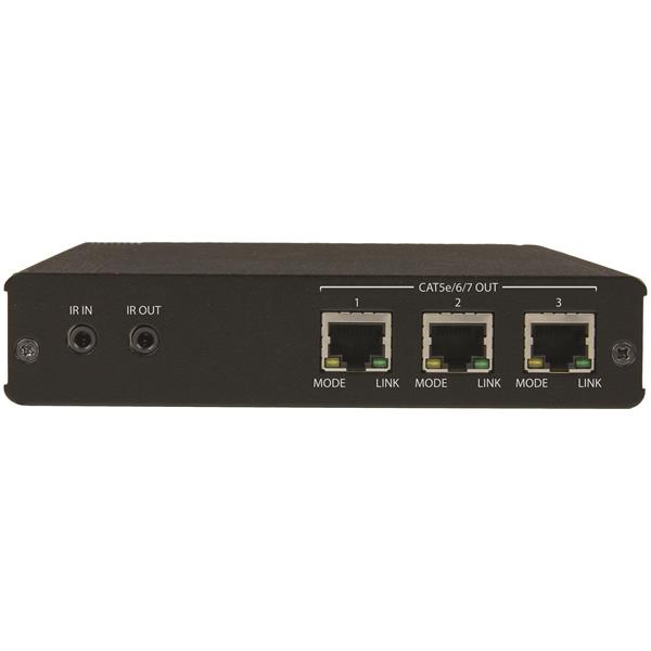 HDBaseT規格対応3ポートHDMIエクステンダー(延長器)セット送信機1台&受信機3台CAT5ケーブル対応1x3HDMIスプリッター4K2K対応最大35m(UltraHD)/最大70m(HD1080p)