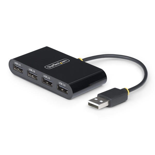 USB 2.0ハブ/4ポート/480Mbps/バスパワー対応/過電流保護/軽量コンパクト/USB Type-A増設 拡張