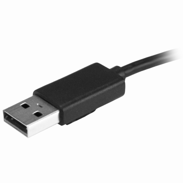 4ポートUSB2.0ハブ本体一体型ケーブル付きコンパクトミニUSBハブバスパワー対応
