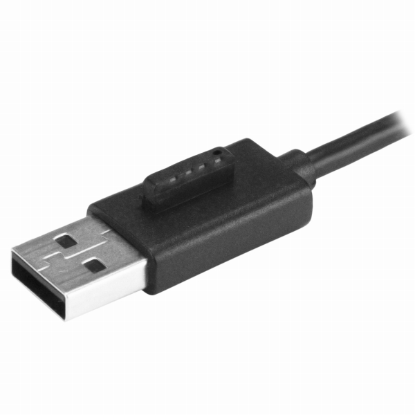 4ポートUSB2.0ハブ本体一体型ケーブル付きコンパクトミニUSBハブバスパワー対応