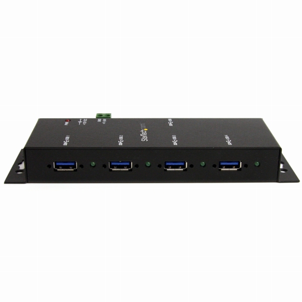 4ポート産業用USB3.0ハブESD保護ウォールマウント対応