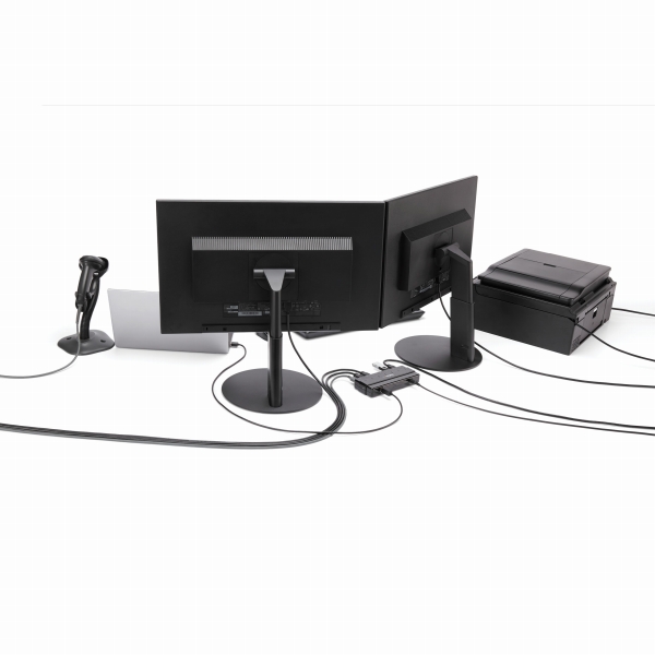 7ポートUSB3.0ハブ卓上用ACアダプタとケーブル付属