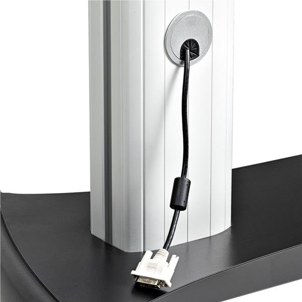 テレビスタンド/移動式/2画面/37-60インチディスプレイ/VESA対応/耐荷重各50kg/AV機器用棚板付/高さ調整可能/キャスター付/壁寄せTVスタンド・テレビ台