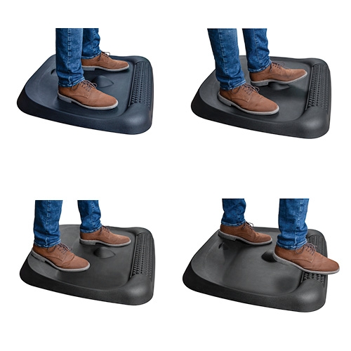 スタンディングデスク足腰疲労軽減マット縦66cmx横74cm足裏マッサージができる3D形状クッション