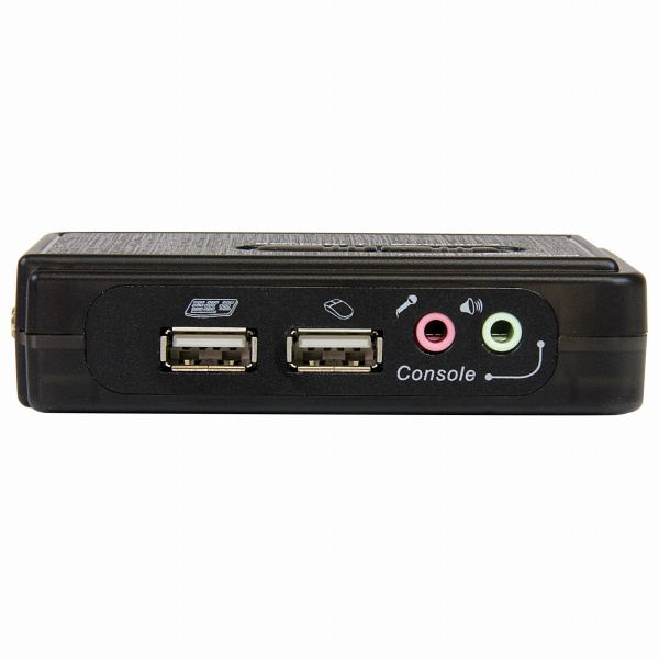 2ポートUSB接続KVMスイッチ(オーディオ対応/ケーブル付属)2台用PCパソコン/CPU切替器(ブラック)解像度2048x1536