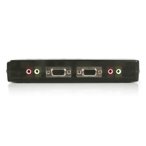 4ポートUSB接続KVMスイッチ(オーディオ対応/ケーブル付属)4台用PCパソコン/CPU切替器(ブラック)解像度2048x1536