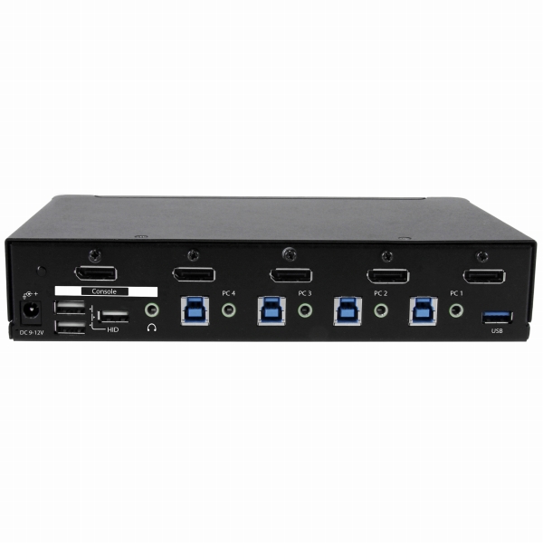 4ポートDisplayPortKVMスイッチ(4K対応)ディスプレイポート接続CPU・PCパソコン切替器3ポートUSB3.0ハブ