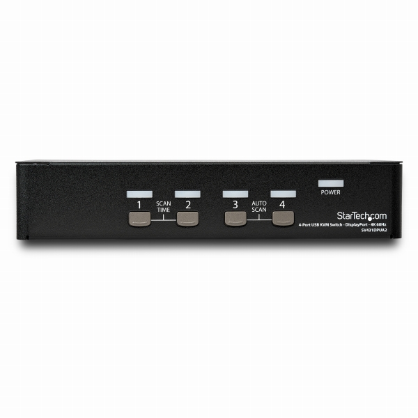 4ポートDisplayPortKVMスイッチ4K/60HzDisplayPort1.2対応PC/CPU/パソコン切替器