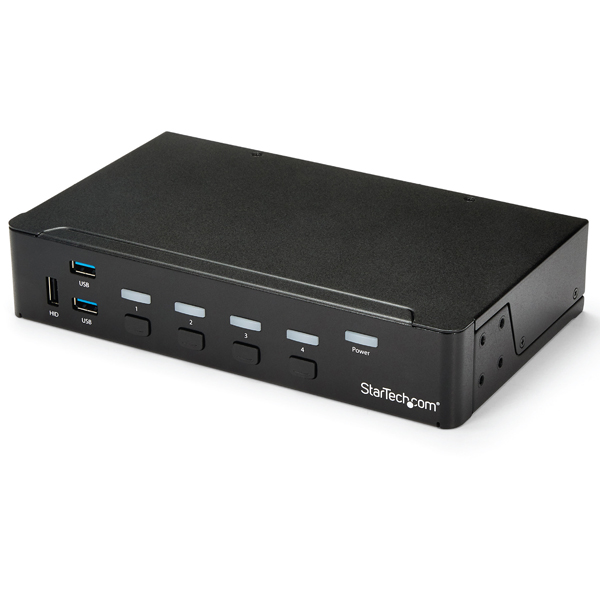 4ポートHDMIKVMスイッチ(1080p)HDMI接続CPU・PCパソコン切替器3ポートUSB3.0ハブ