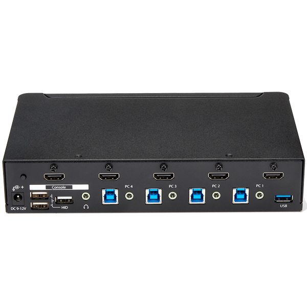 4ポートHDMIKVMスイッチ(1080p)HDMI接続CPU・PCパソコン切替器3ポートUSB3.0ハブ