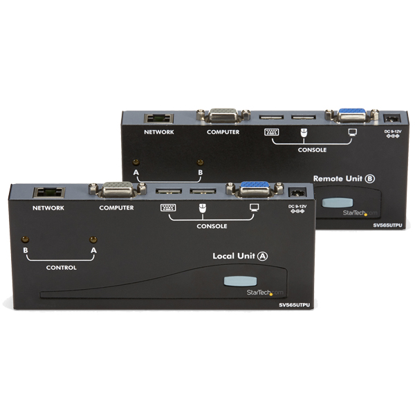 Cat5/Cat6使用VGA対応KVMエクステンダー(延長器)1024x768(150m延長時)/1280x1024(100m延長時)