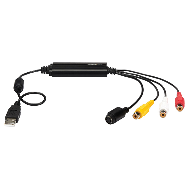 USB接続ビデオキャプチャーケーブル/S端子&コンポジット-USB2.0ビデオキャプチャーユニット/TWAIN対応/アナログデジタルコンバーター/Windows対応