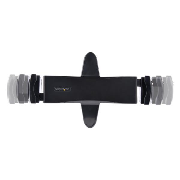 タブレットホルダー/VESA取付け/7.9~12.5インチ/耐荷重2kg/クリップ式/盗難防止機構/鍵付き/ブラック/iPadマウントブラケット