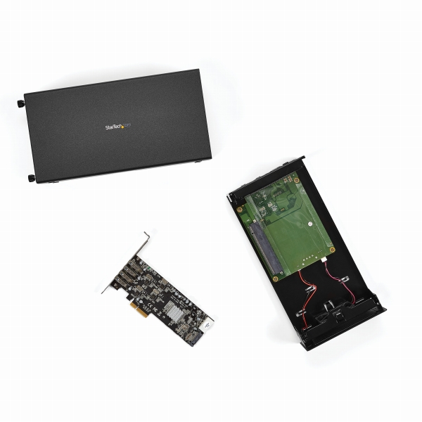 Thunderbolt3接続PCIe外付けケースDisplayPort用モニターポートサンダーボルト3-PCIExpressx16アルミ筐体